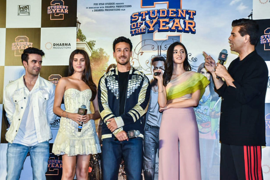 Tiger Shroff, Ananya Panday, Tara Sutaria At The 'Student of the Year 2' Trailer Launch