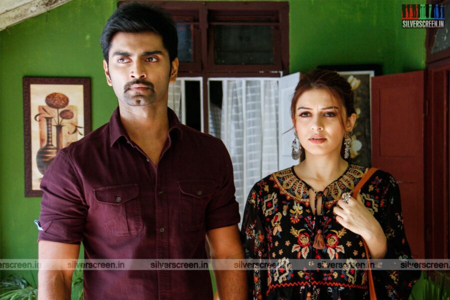 100 Movie Stills Starring Atharvaa, Hansika Motwani