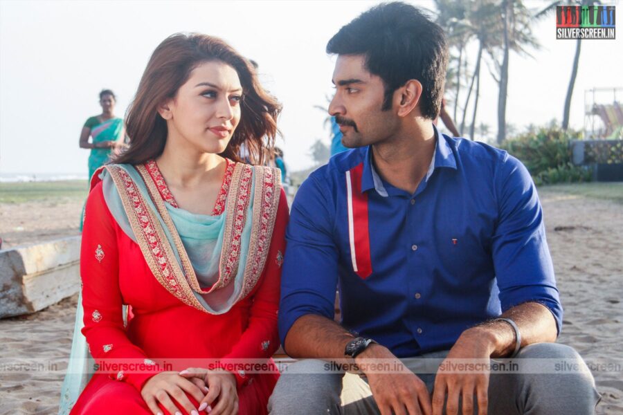 100 Movie Stills Starring Atharvaa, Hansika Motwani