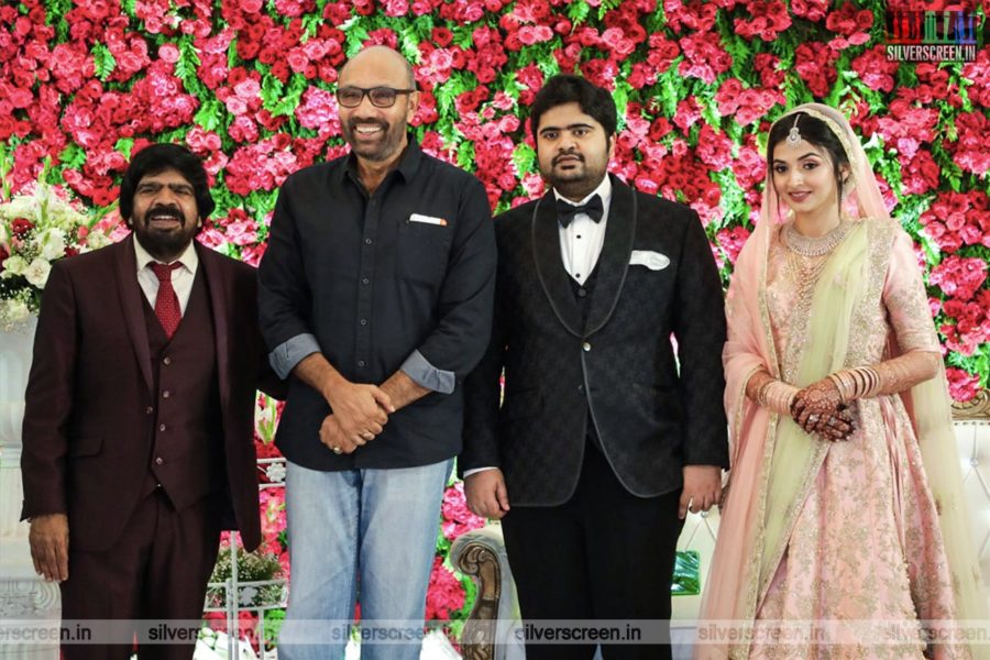 Sathyaraj At TR Kuralarasan-Nabeelah R Ahmed Wedding Reception