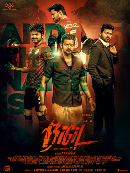 Bigil Movie Posters Starring Vijay