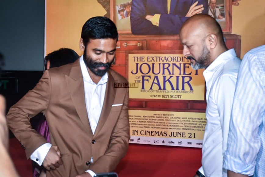 Dhanush At The 'The Extraordinary Journey Of The Fakir' Trailer Launch