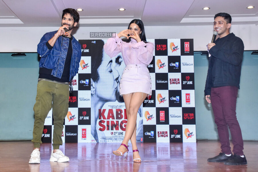 Kiara Advani And Shahid Kapoor At The Mere Sohneya Song Launch From Kabir Singh