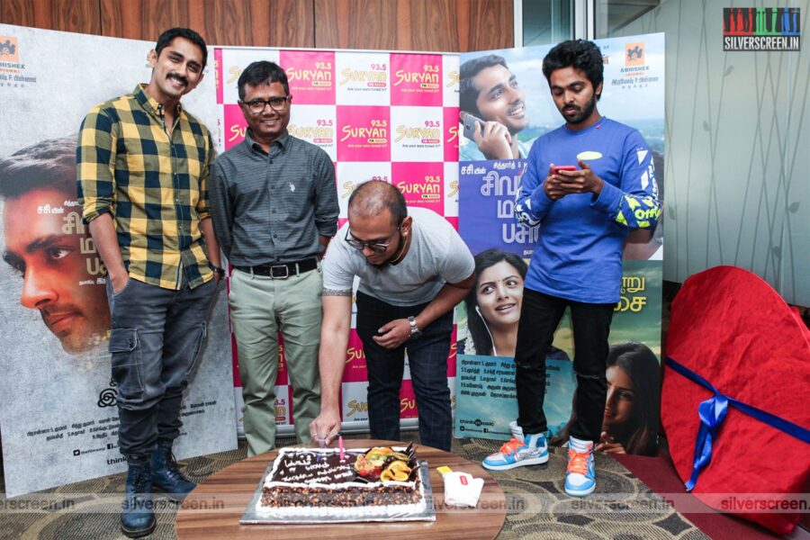 Siddharth, GV Prakash Kumar At The 'Sivappu Manjal Pachai' Audio Launch