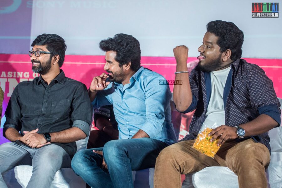 Sivakarthikeyan, RJ Vigneshkanth At The 'Nenjamundu Nermaiyundu Odu Raja' Audio Launch