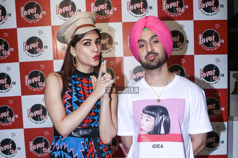 Kriti Sanon, Diljit Dosanjh At A Song Launch From 'Arjun Patiala'