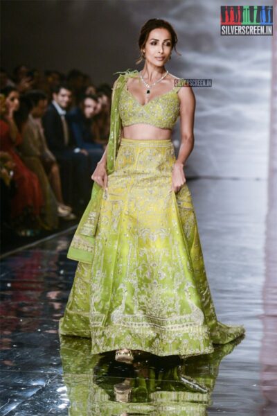 Malaika Arora Walks The Ramp For Sulakshna Monga At India Couture Week