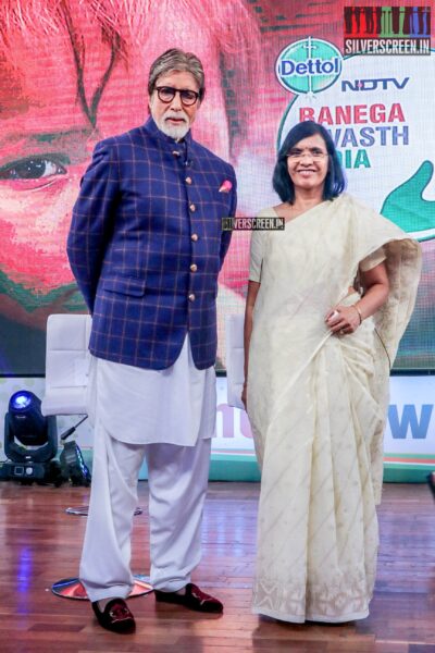 Amitabh Bachchan At The Launch Of NDTV's 'Swachh Banega Bharat' Season 9