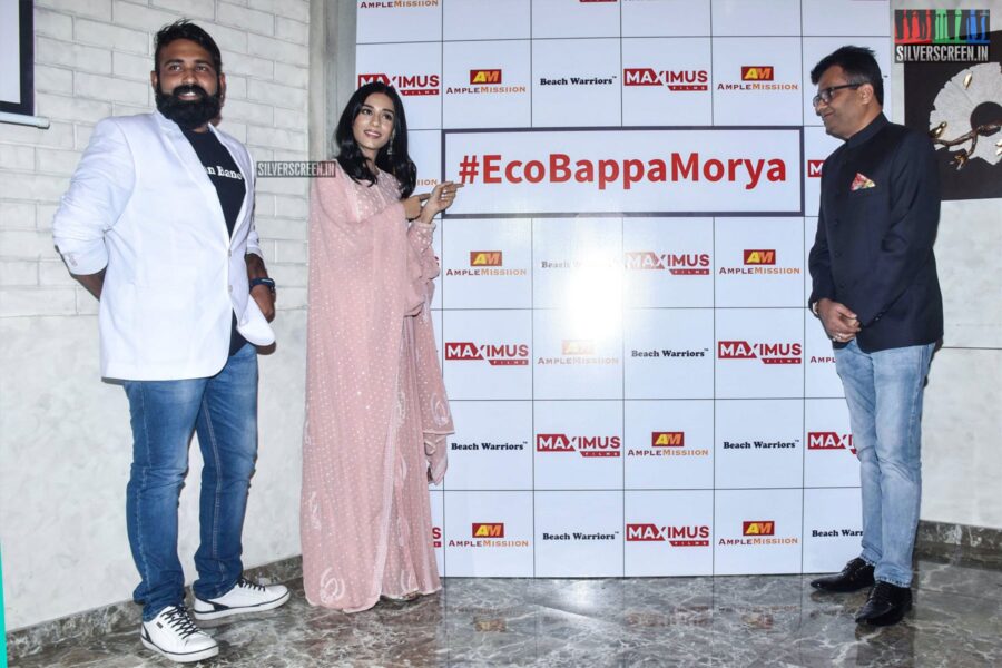 Amrita Rao At The Launch Of #EcoBappaMorya Initiative