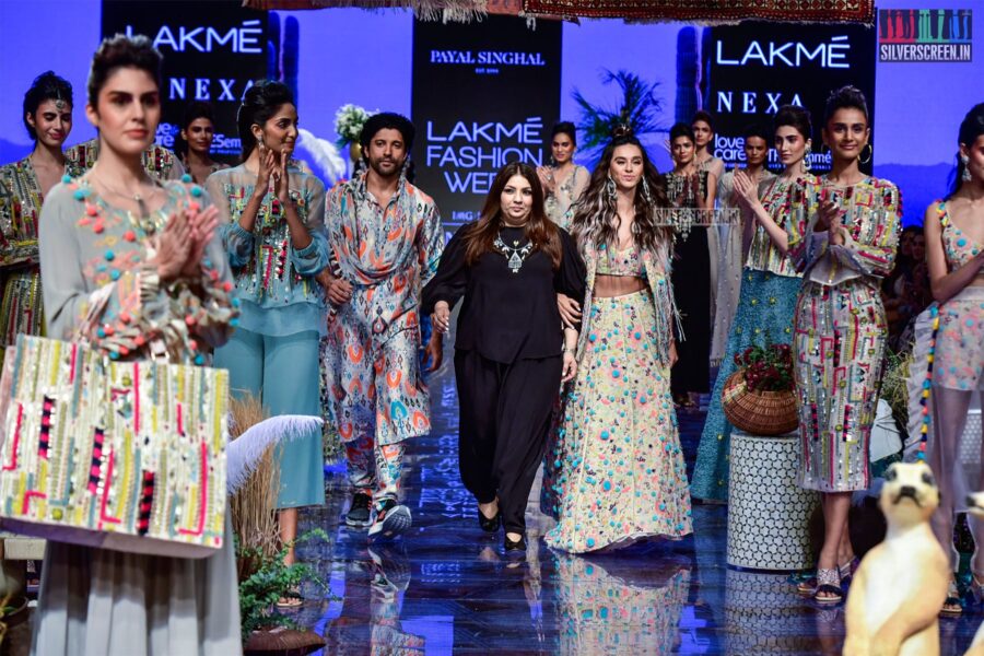 Farhan Akhtar, Shibani Dandekar Walk The Ramp For Payal Sinhal At The Lakme Fashion Week 2019 - Day 1