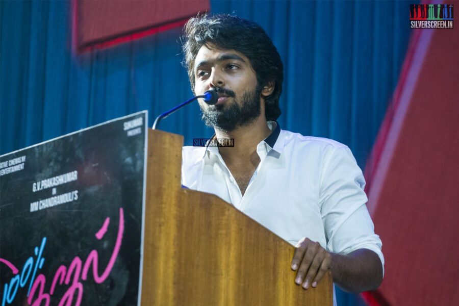 GV Prakash Kumar At The '100% Kadhal' Audio Launch