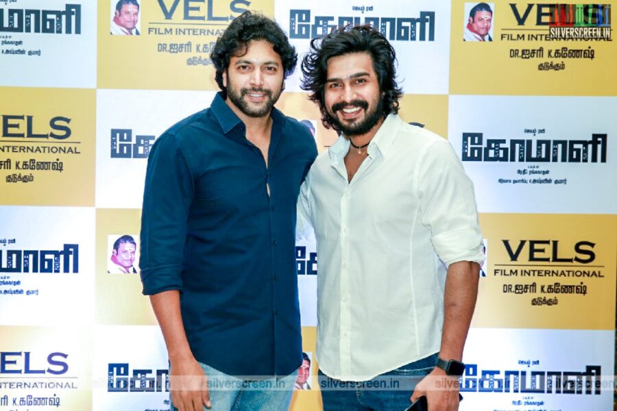 Jayam Ravi, Vishnu Vishal At The 'Comalai' Success Meet