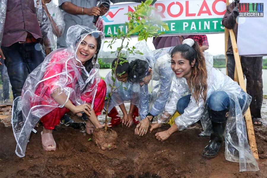 Tanishaa Mukerji, Kajol At The Earth Renewal Project By Stamp