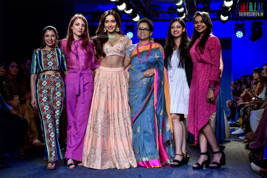 Neha Sharma Walks The Ramp For Kraft Corridor At The Lakme Fashion Week 2019 - Day 5