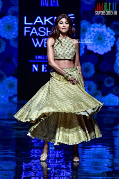 Shilpa Shetty Walks The Ramp For Punit Balana At The Lakme Fashion Week 2019 - Day 5