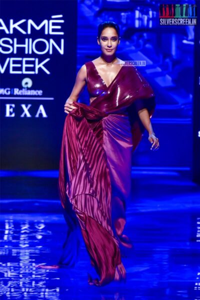 Lisa Haydon Walks The Ramp For Amit Aggarwal At The Lakme Fashion Week 2019 - Day 1