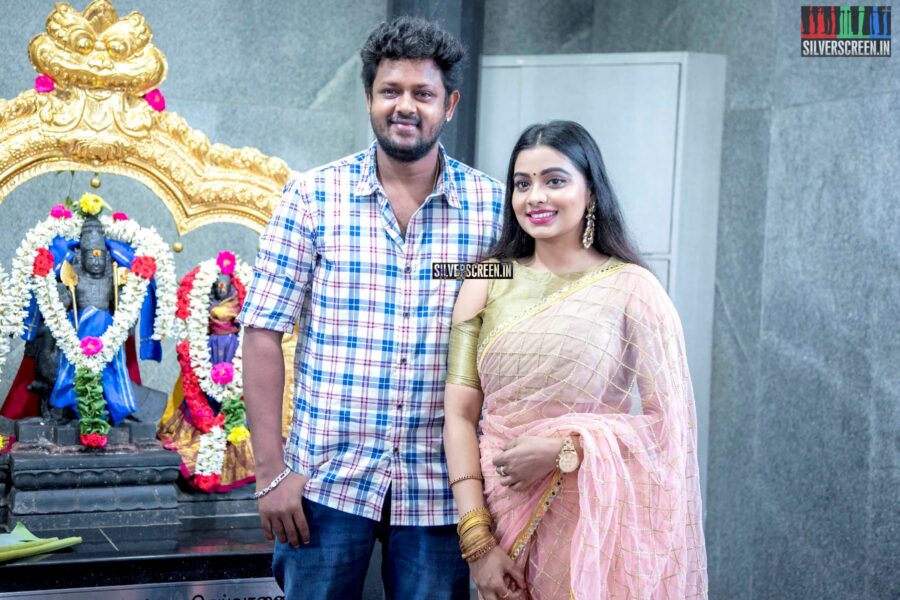 Mahesh, Anisha Xavier At The 'Thenampettai Mahesh' Movie Launch