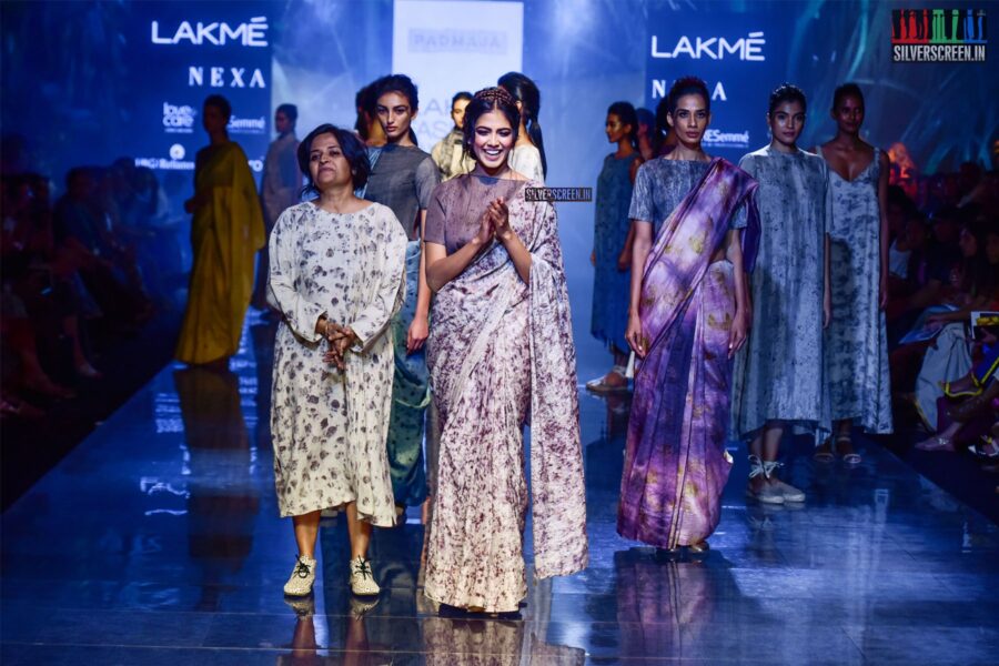 Malavika Mohanan Walks The Ramp For Padmaja At The Lakme Fashion Week 2019 - Day 2