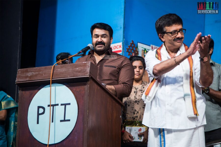 Mohanlal At YG Mahendra's 100th Show Of '3 Ji' Stage Play