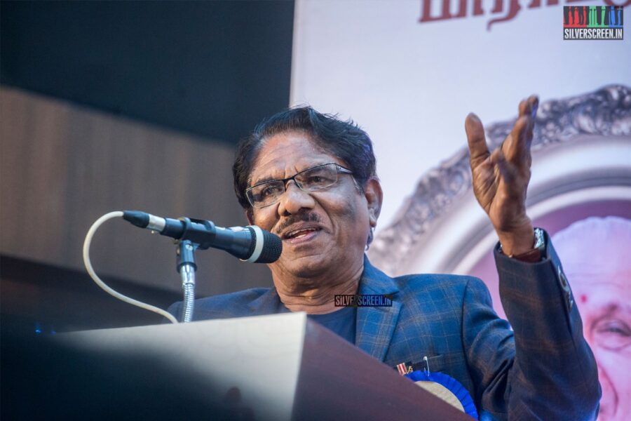 P Bharathiraja Felicitates Writer Kalaignanam