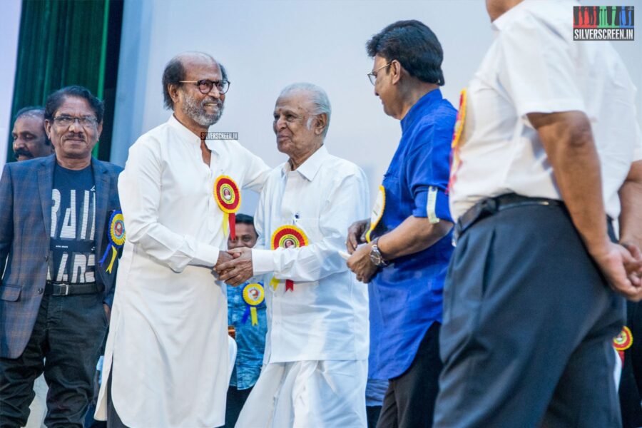 Rajinikanth Felicitates Writer Kalaignanam