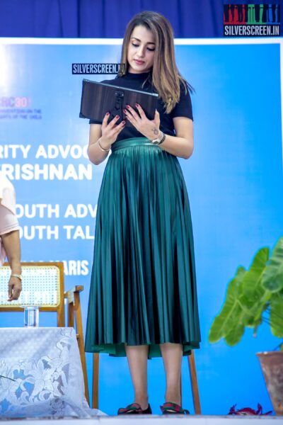 Trisha Speaks Against Child Violence At A UNICEF India Event
