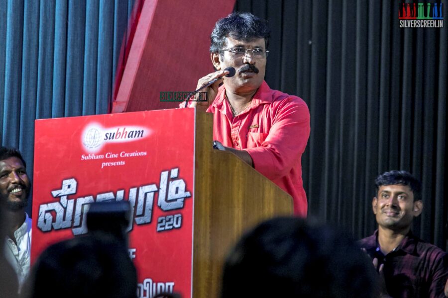 Perarasu At The 'Veerampuram 220' Audio Launch