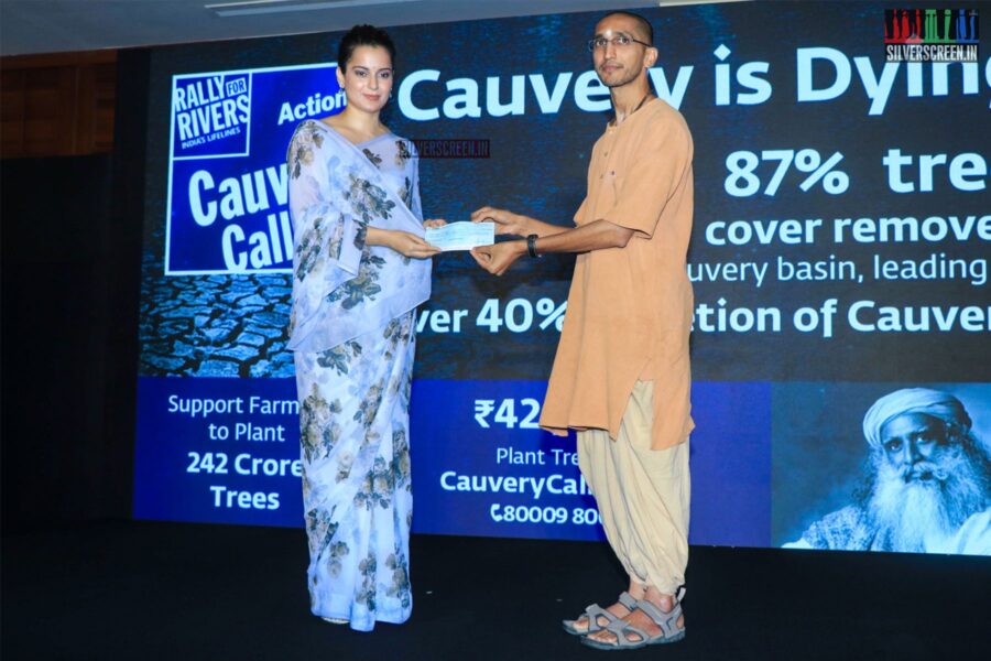 Kangana Ranaut At The 'Cauvery Calling' Press Meet