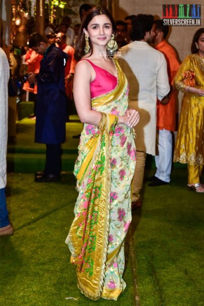 Alia Bhatt At The Ambani's Residence For Ganesh Chaturthi Celebrations