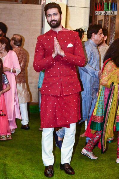 Vicky Kaushal At The Ambani's Residence For Ganesh Chaturthi Celebrations