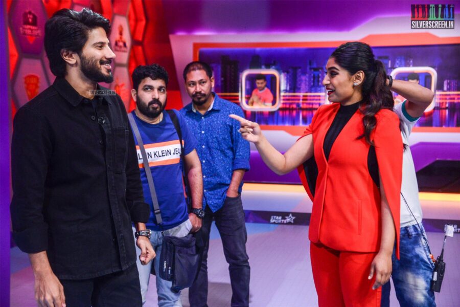Dulquer Salmaan On The Sets Of 'Star Sports'