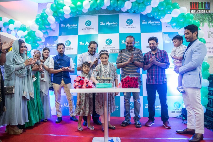 Venkat Prabhu, Aravind Akash At The Launch Of 'The Marina Food Court'