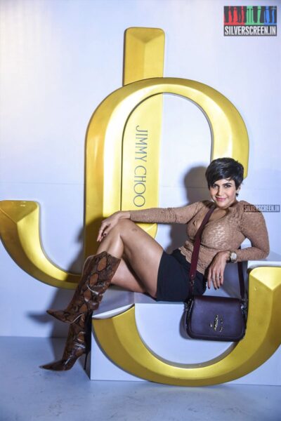 Mandira Bedi At The Launch Of Jimmy Choo's New Monogram JC And Autumn Winter19 collection