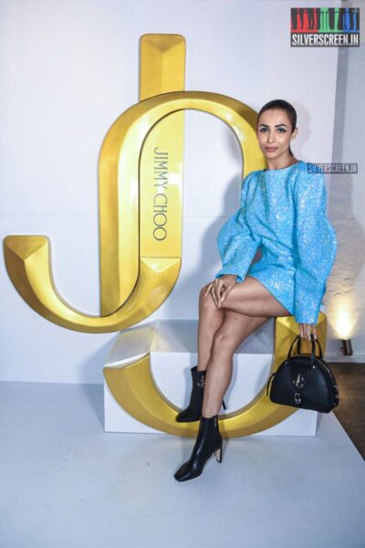 Malaika Arora At The Launch Of Jimmy Choo's New Monogram JC And Autumn Winter19 collection