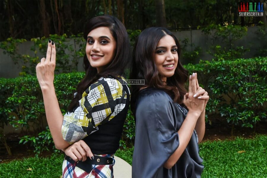 Taapsee, Bhumi Pednekar Promote 'Saand Ki Aankh'