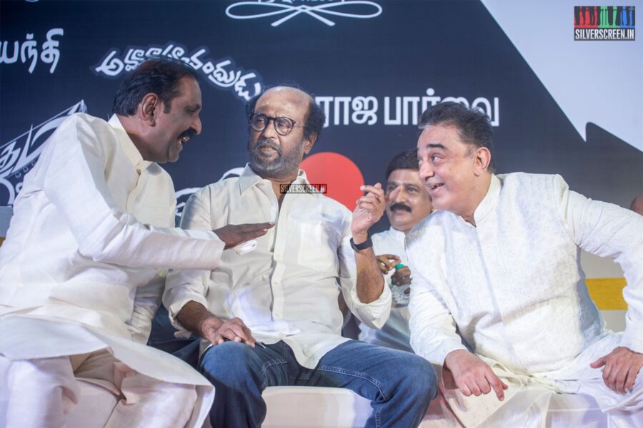 Rajinikanth, Vairamuthu, Kamal Haasan At #Kamal60
