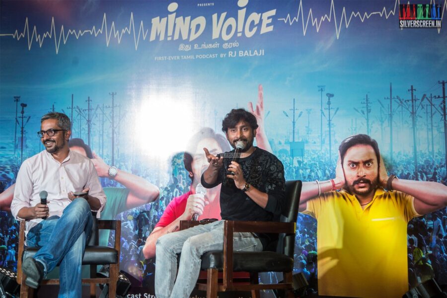 RJ Balaji At The Launch Of His Podcast - Jio Saavn's Mind Voice