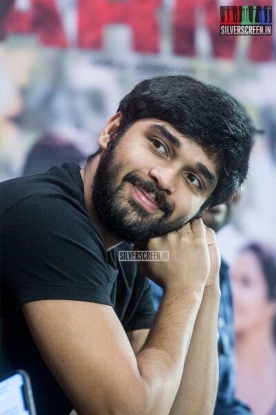 Dhruv Vikram At The 'Adithya Varma' Thanksgiving Meet