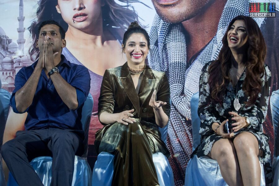 Tamannaah, Vishal At The 'Action' Press Meet