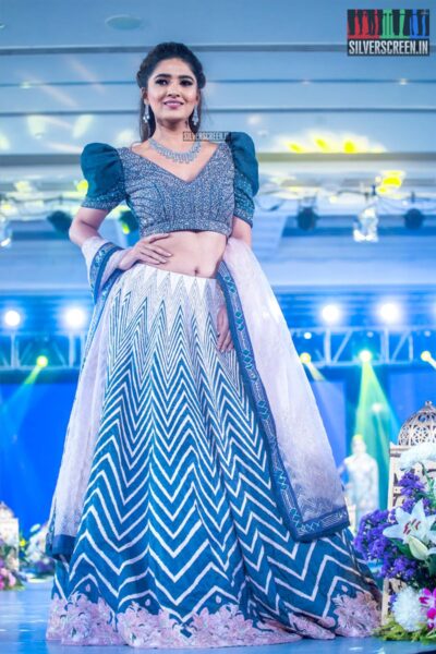 Vani Bhojan Walks The Ramp At 'Prawolion Fashion Week'