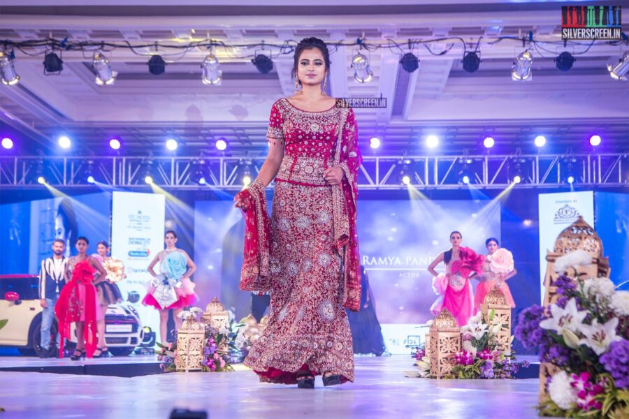 Ramya Pandian Walks The Ramp At 'Prawolion Fashion Week'