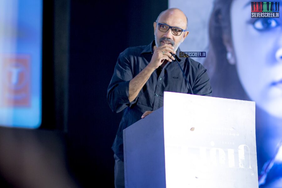 Sathyaraj At The 'Thambi' Audio Launch