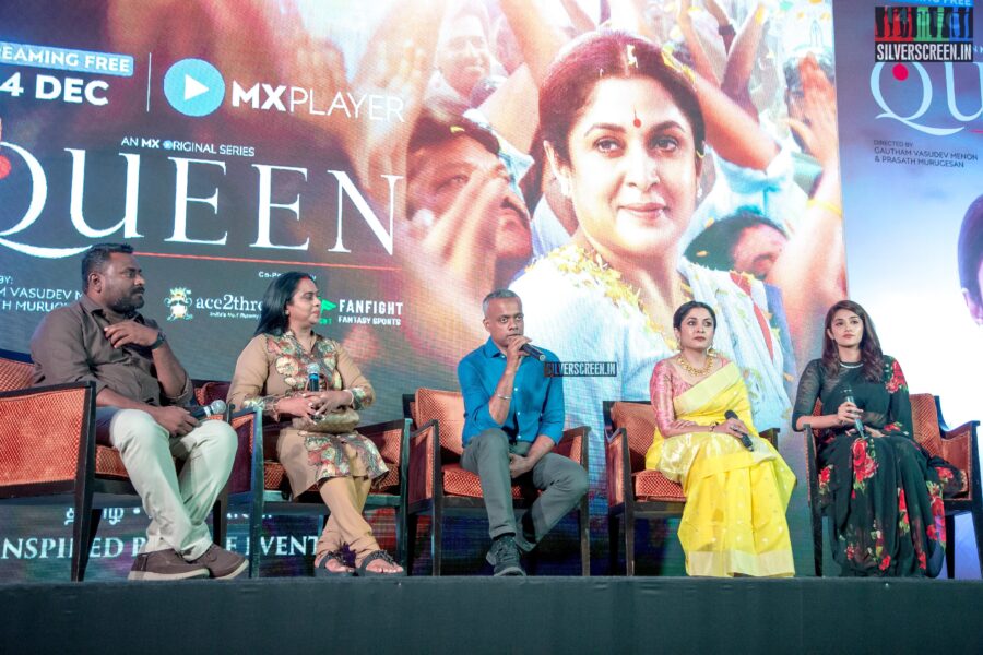 Ramya Krishnan, Gautham Menon, Viji Chandrasekhar At The 'Queen' Press Meet