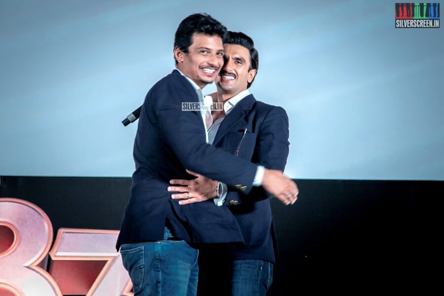 Jiiva and Ranveer Singh At The First Look Launch Of '83'