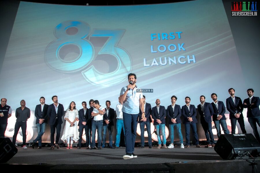 Kamal Haasan, Ranveer Singh, Jiiva, Kapil Dev At The First Look Launch Of '83'