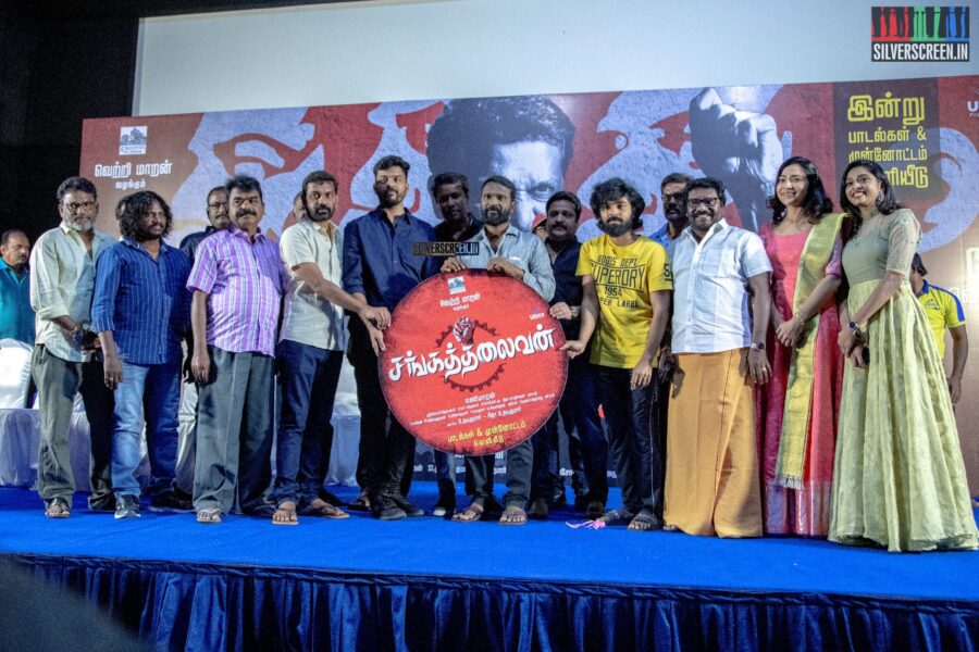 Celebrities At The 'Sangathalaivan' Audio Launch