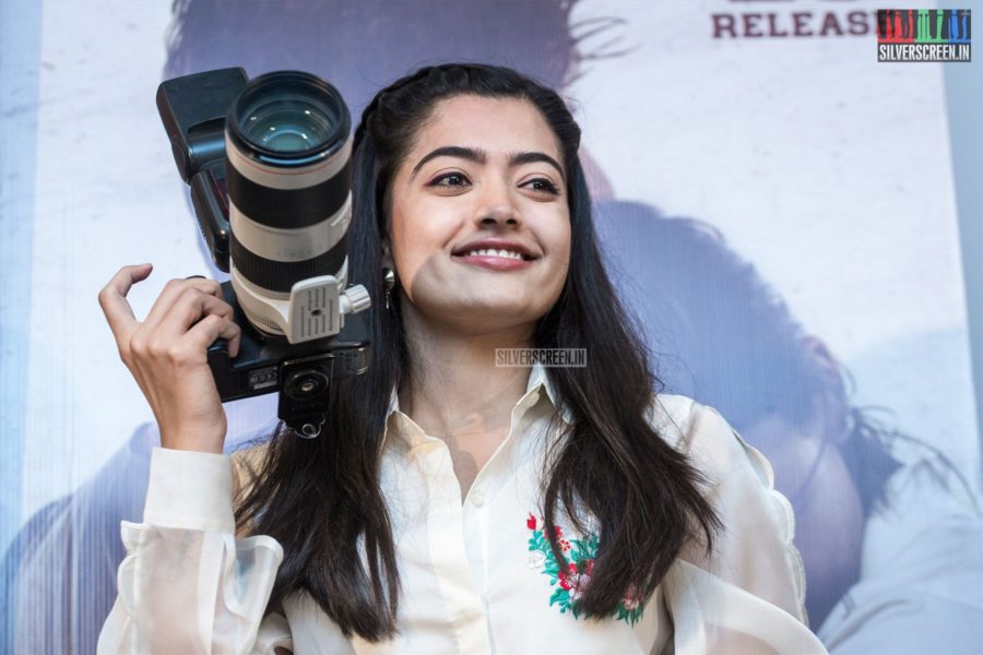 Rashmika Mandanna At The 'Dear Comrade' Press Meet