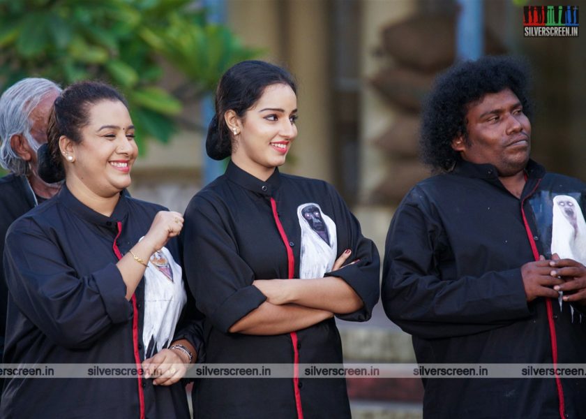 Pei Mama Movie Stills Starring Yogi Babu, Malavika Menon