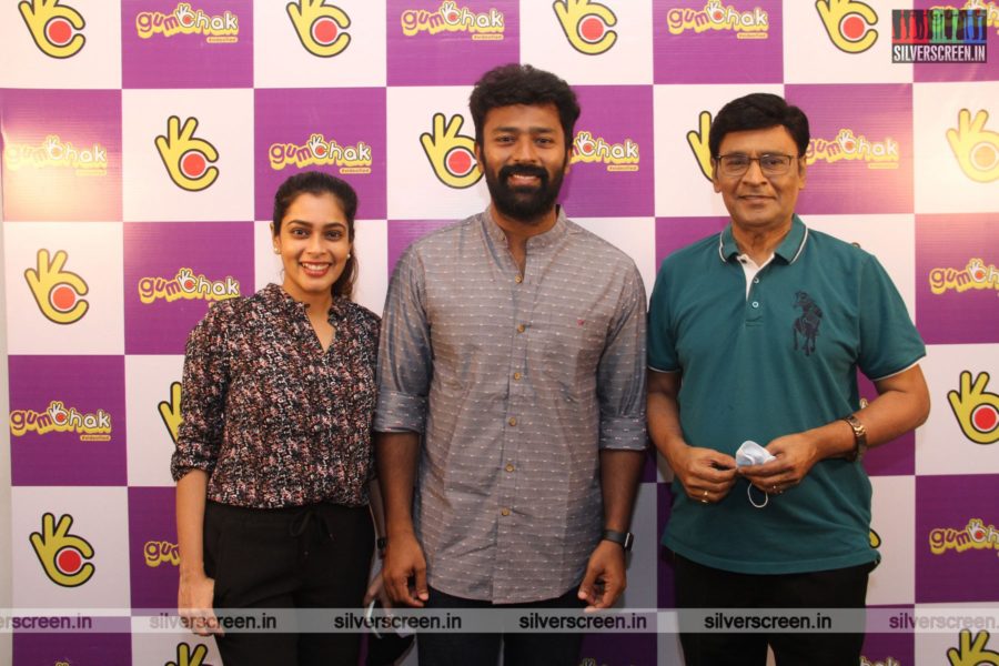 Shanthnu and Bhagyaraj At The Gumchak Studio Launch In Chennai