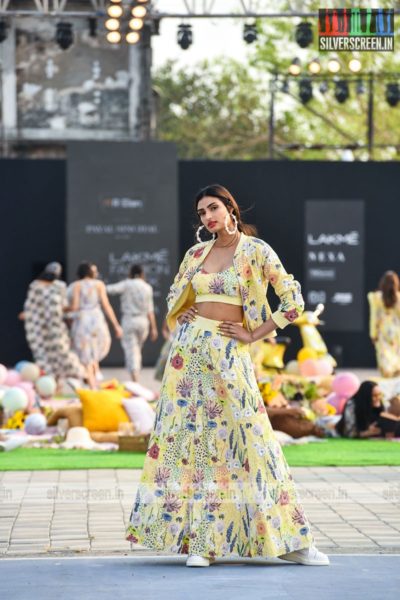 Athiya Shetty Walks The Ramp For Payal Singhal At The Lakme Fashion Week 2021